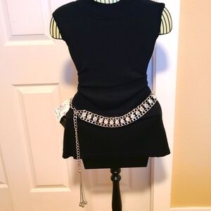 Christine Alexander Large Swarovski Crystal Chain Belt